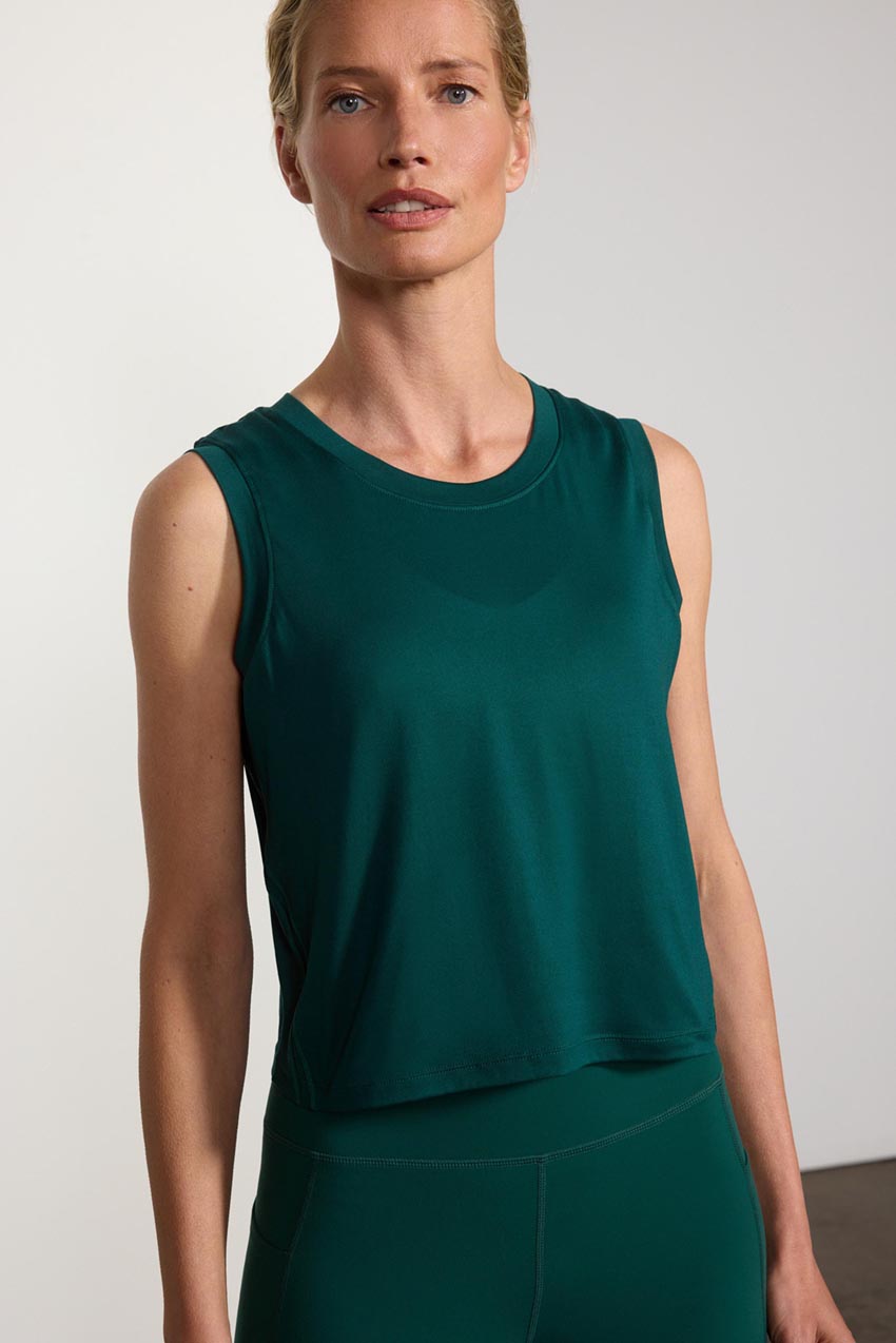 Pace Recycled Polyester Crop Tank Top