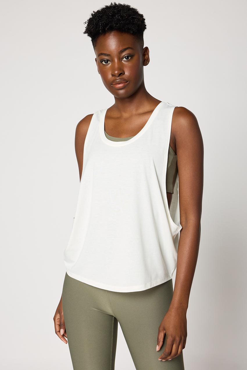 Dynamic Recycled Polyester Dropped Armhole Tank Top