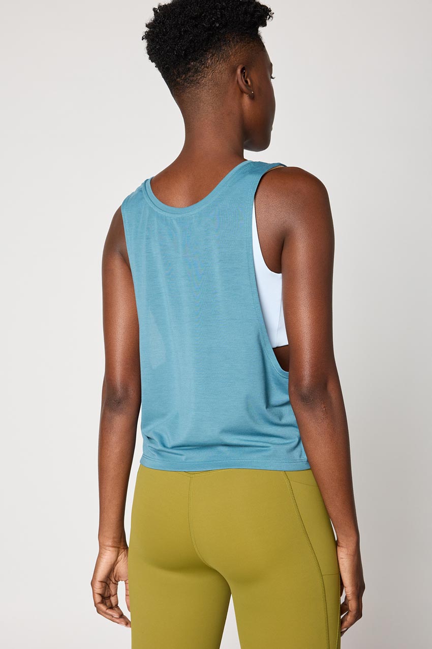 Dynamic Recycled Polyester Dropped Armhole Tank Top