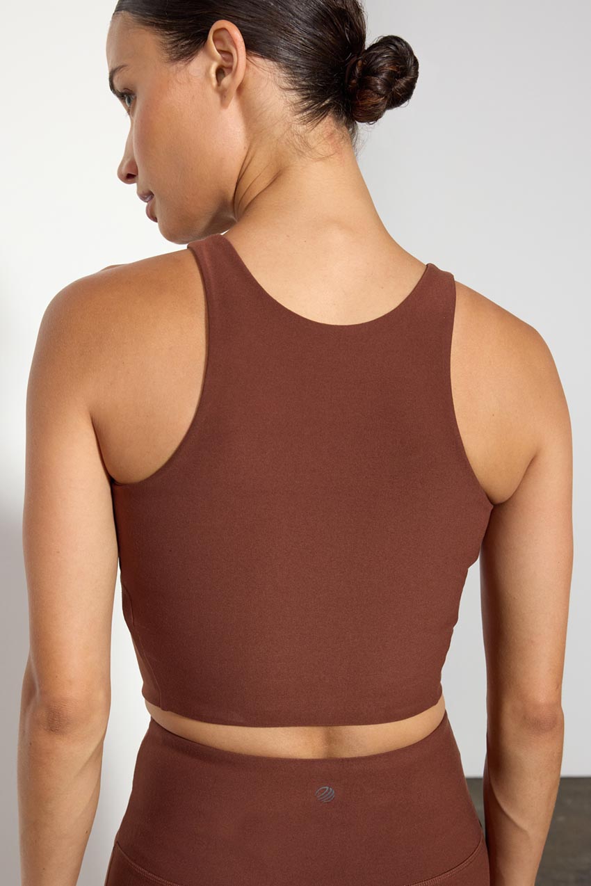 Explore Recycled Polyester High Neck Longline Light Support Sports