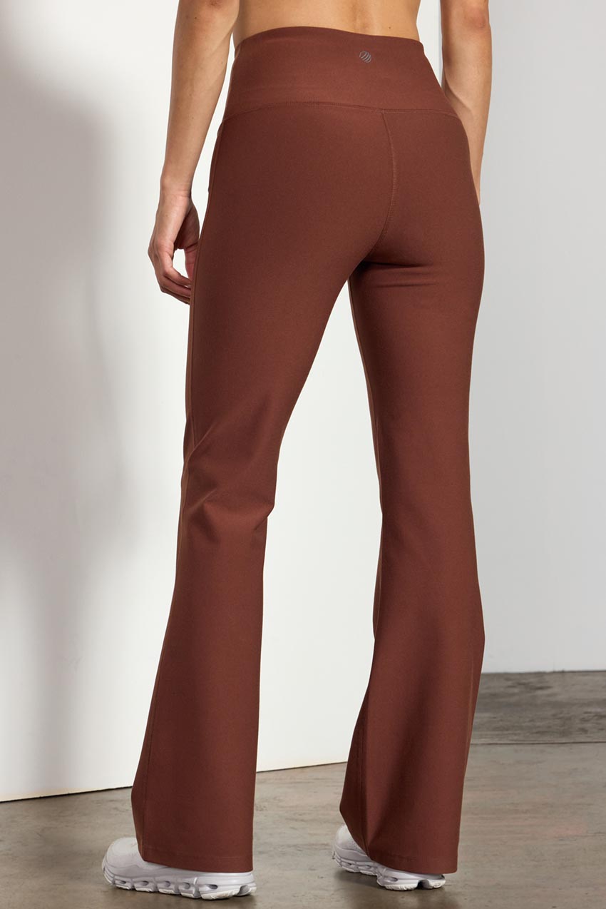 Explore Recycled Polyester High-Waisted Boot Cut Pant 31" Peached