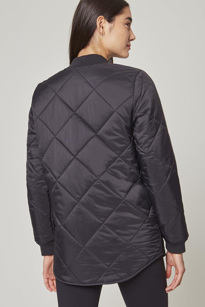 Acclimate Reversible Sorona® Insulated Quilted Bomber Jacket