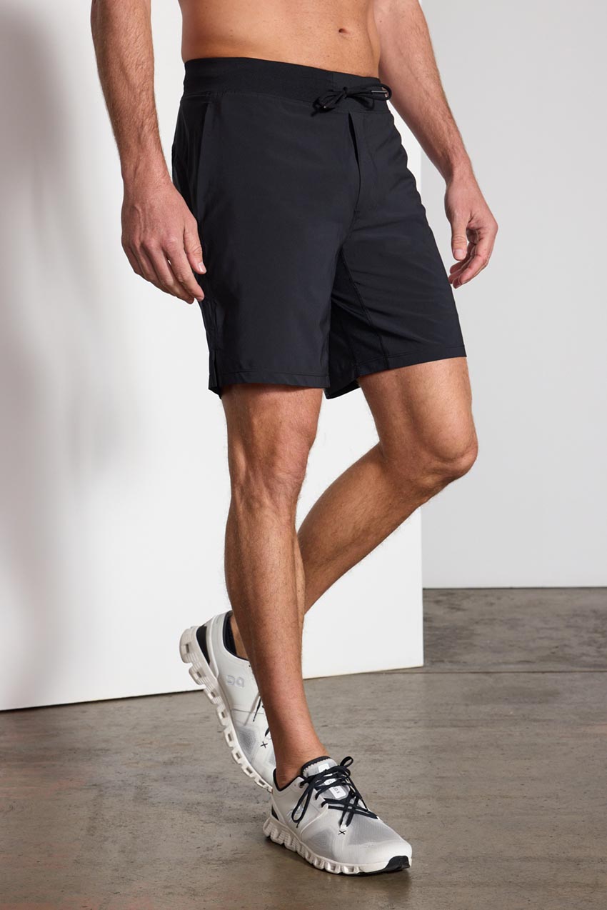 Stride Recycled Polyester Short with Liner and Knit Waistband 8"