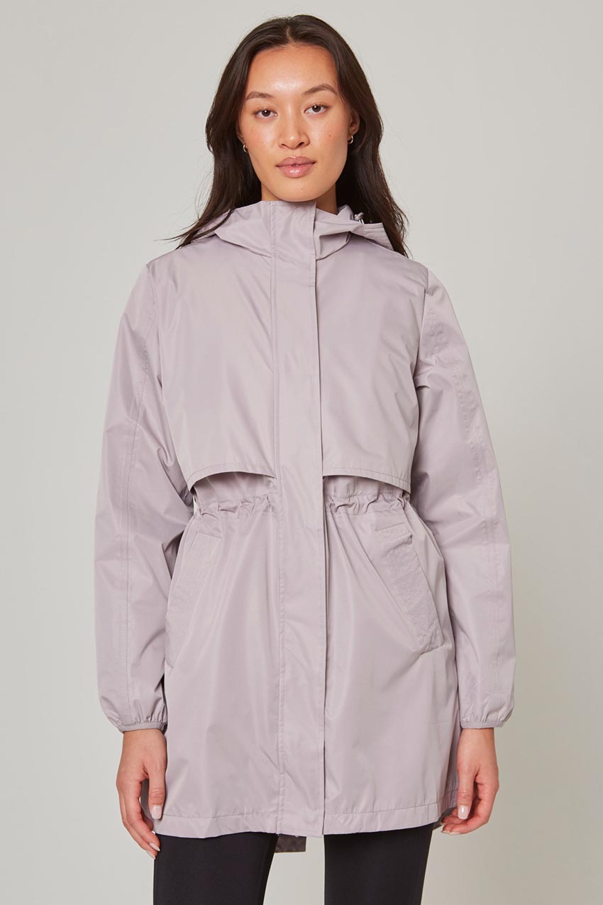 Mondetta Women's Anorak Rain Jacket in Gull Grey
