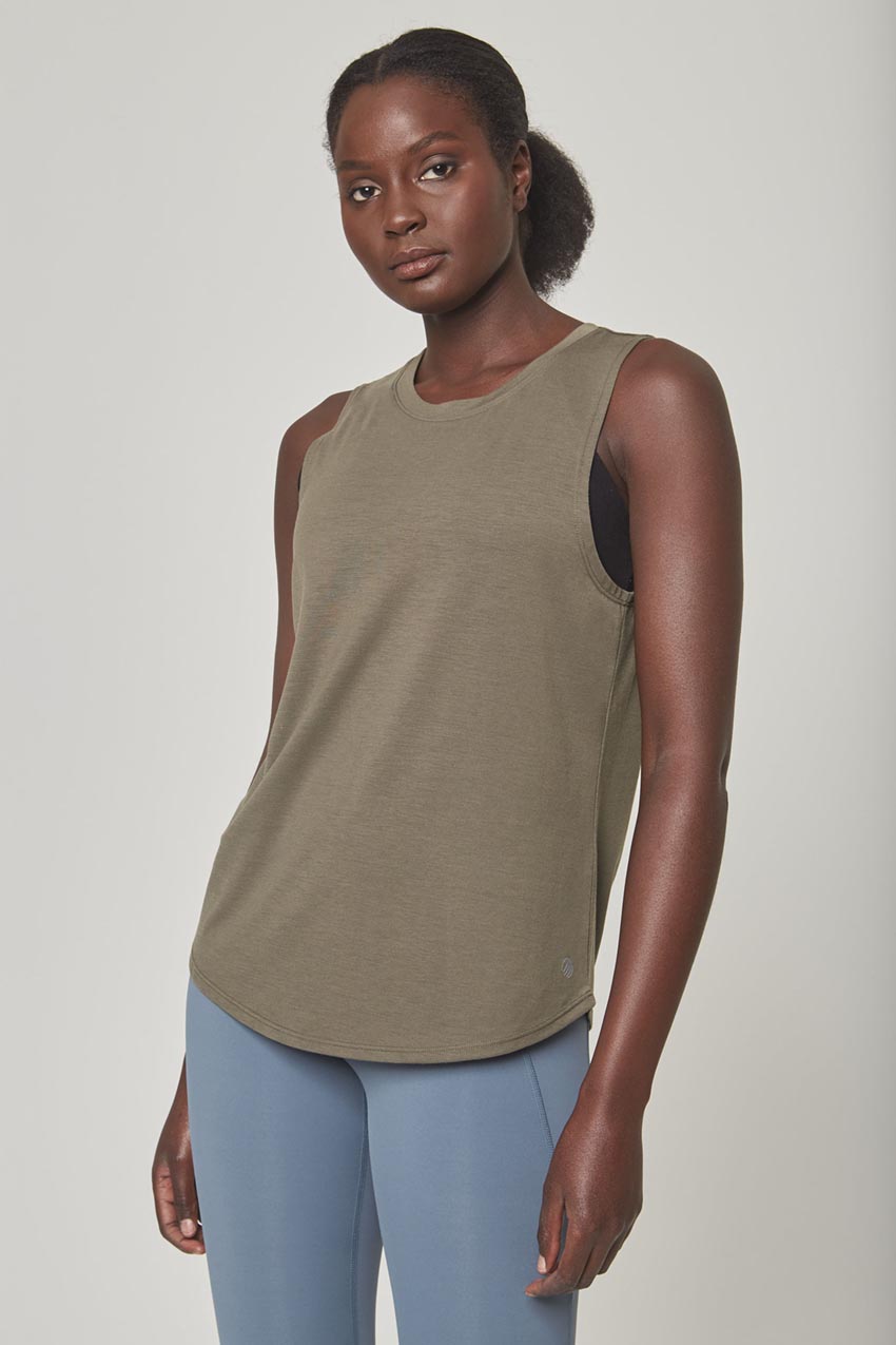 MPG Sport Dynamic Recycled Stink-Free Tank Top - Sale  in Leaf