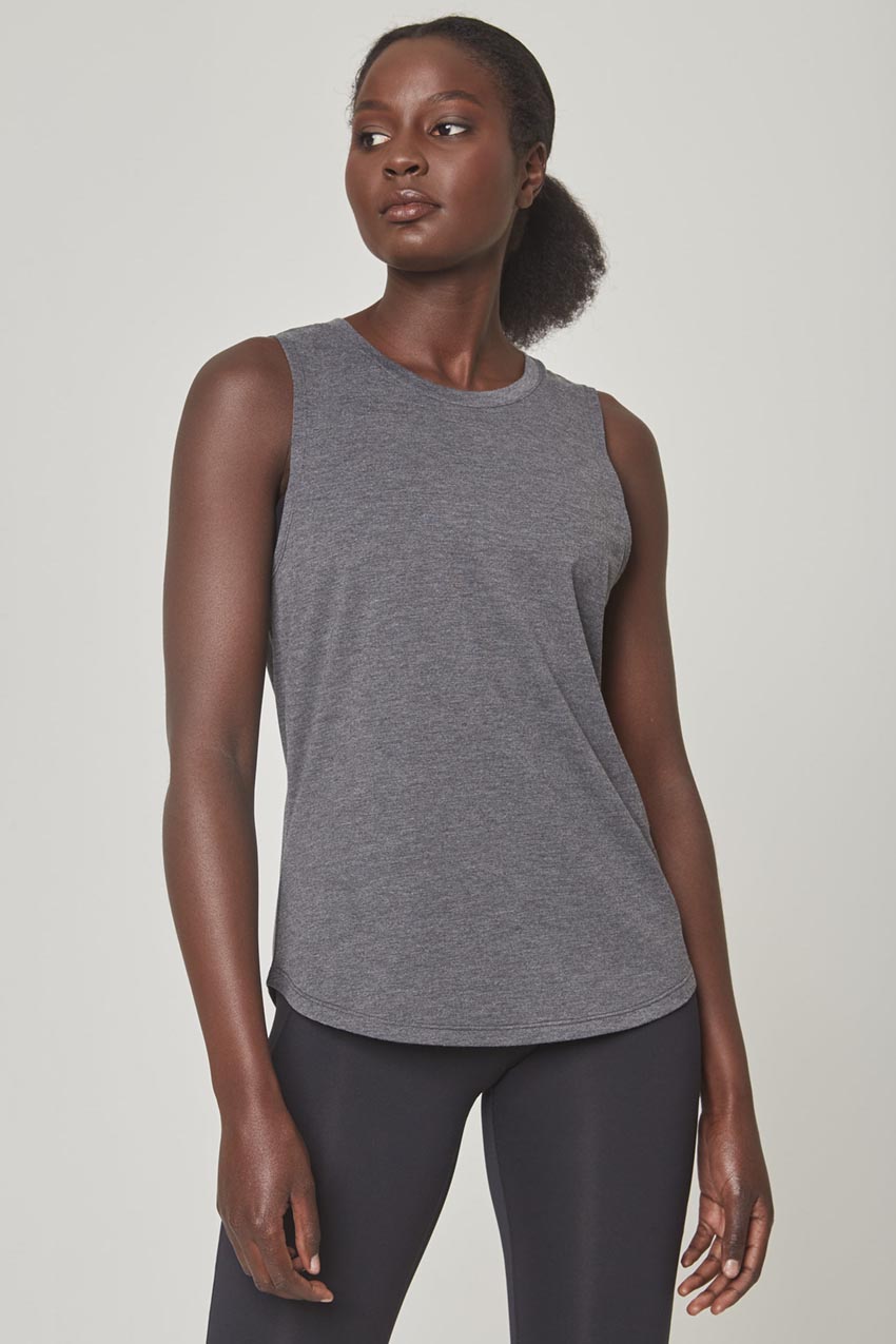 MPG Sport Dynamic Recycled Stink-Free Tank Top - Sale  in Htr Charcoal