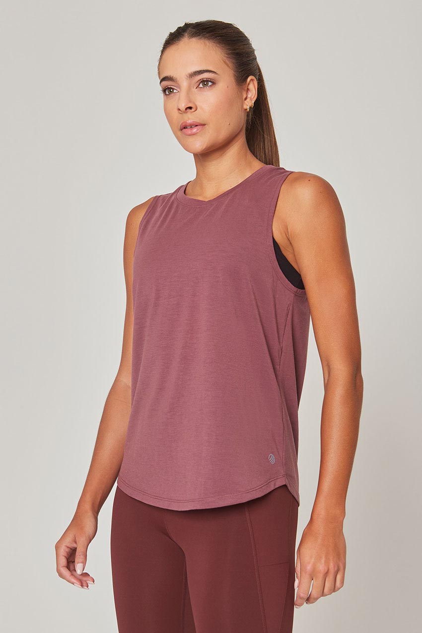MPG Sport Dynamic Recycled Stink-Free Tank Top - Sale  in Soft Plum