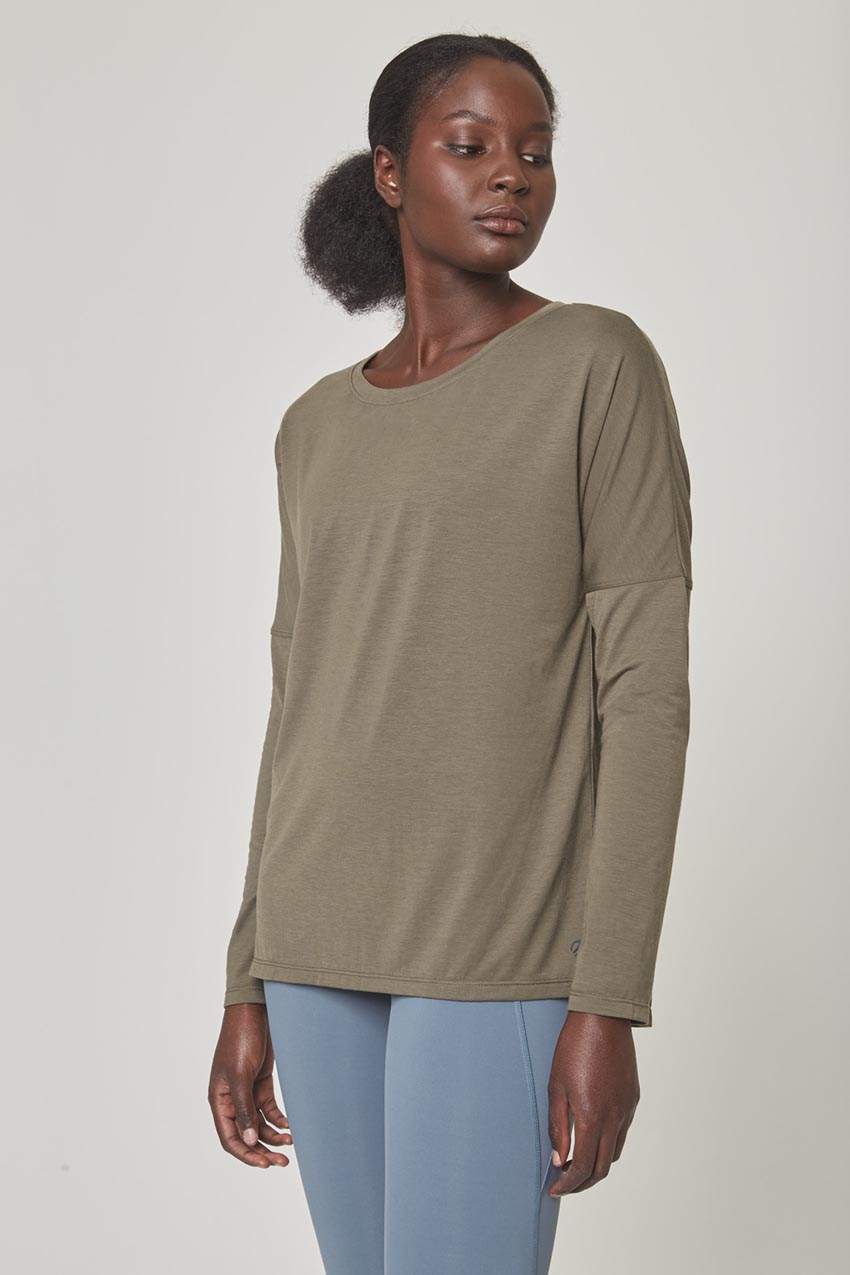 Dynamic Recycled Cover-Up Stink-Free Long Sleeve Top - Sale