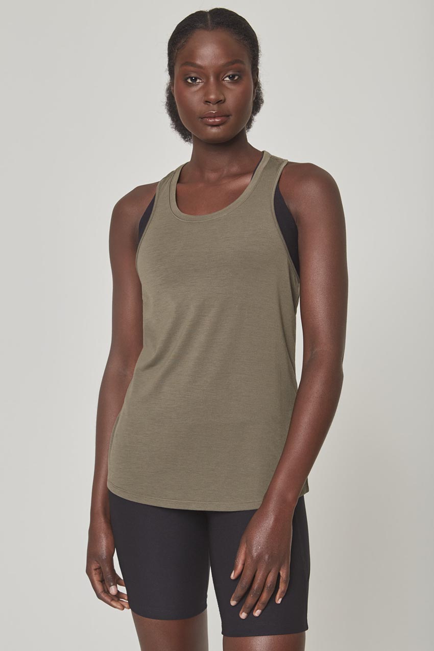 MPG Sport Dynamic Recycled Racerback Stink-Free Tank Top - Sale  in Leaf