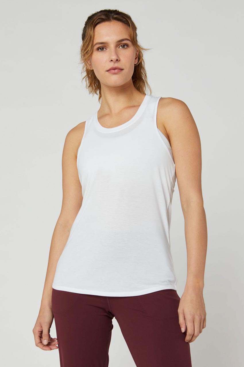 MPG Sport Dynamic Recycled Racerback Stink-Free Tank Top - Sale  in Simply White