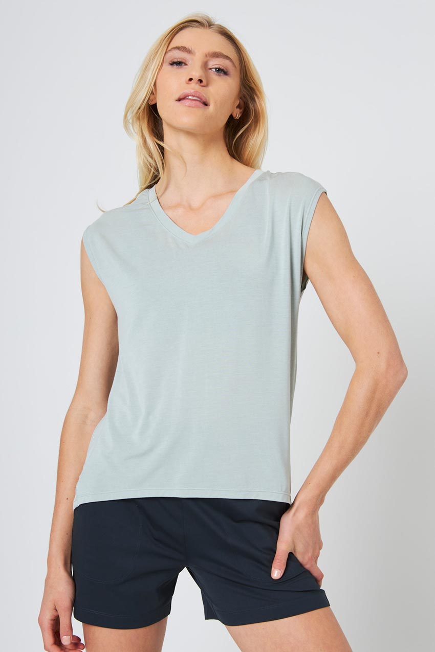 Breeze Tencel™ Modal V-Neck Relaxed T-Shirt