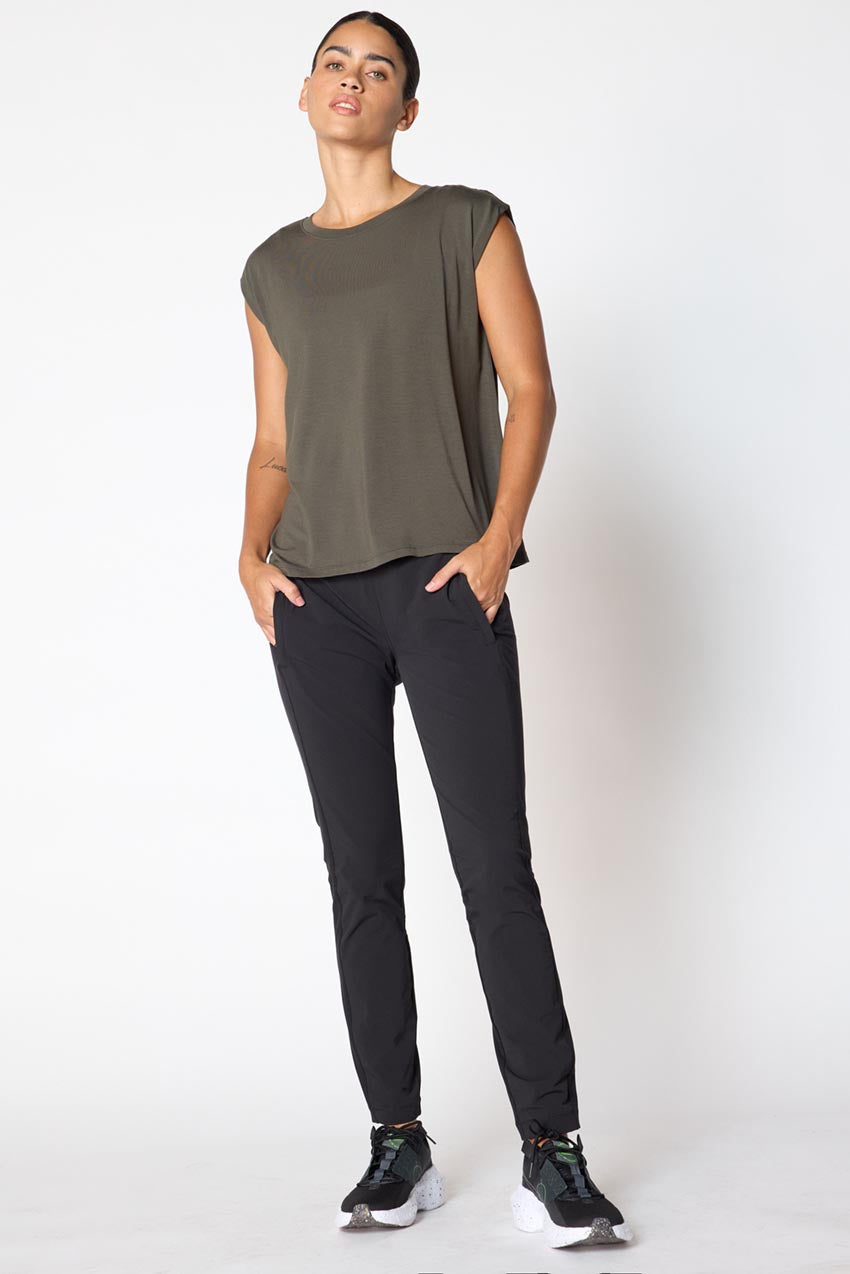 Breeze Tencel™ Modal Short Sleeve Shirt with Tacked Shoulder
