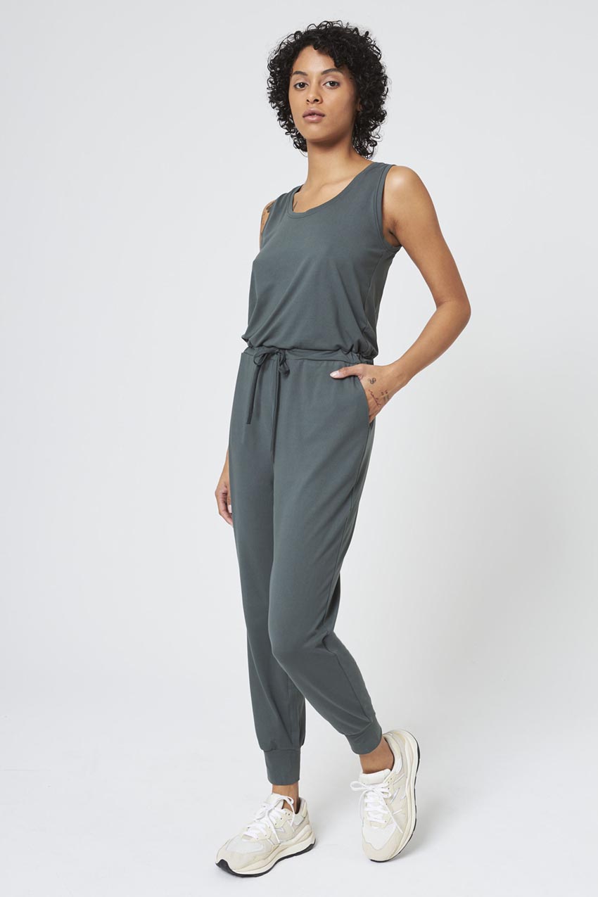 Renew Recycled Polyester Cuffed Jumpsuit 27"