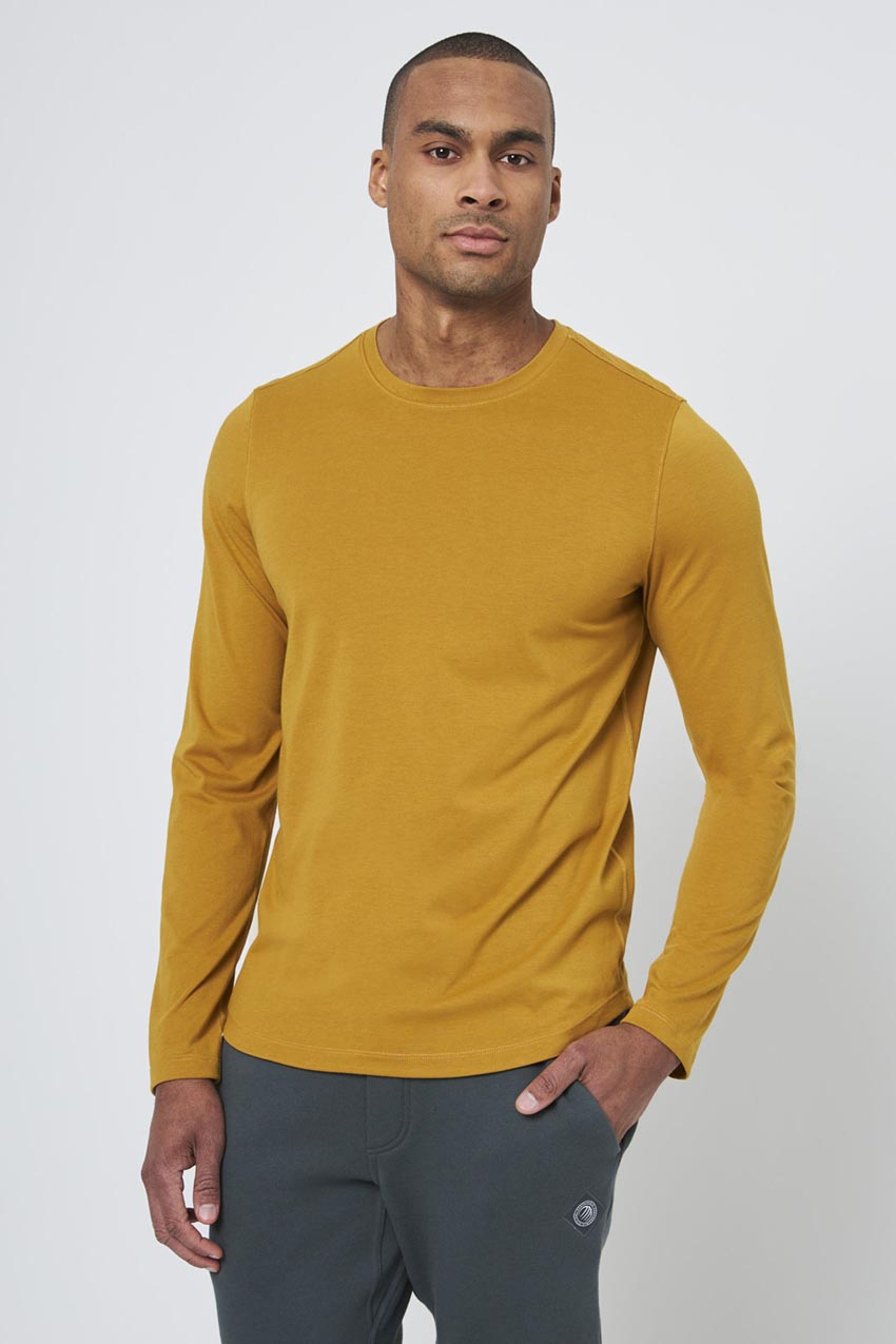 Achieve Long Sleeve with Curved Hem