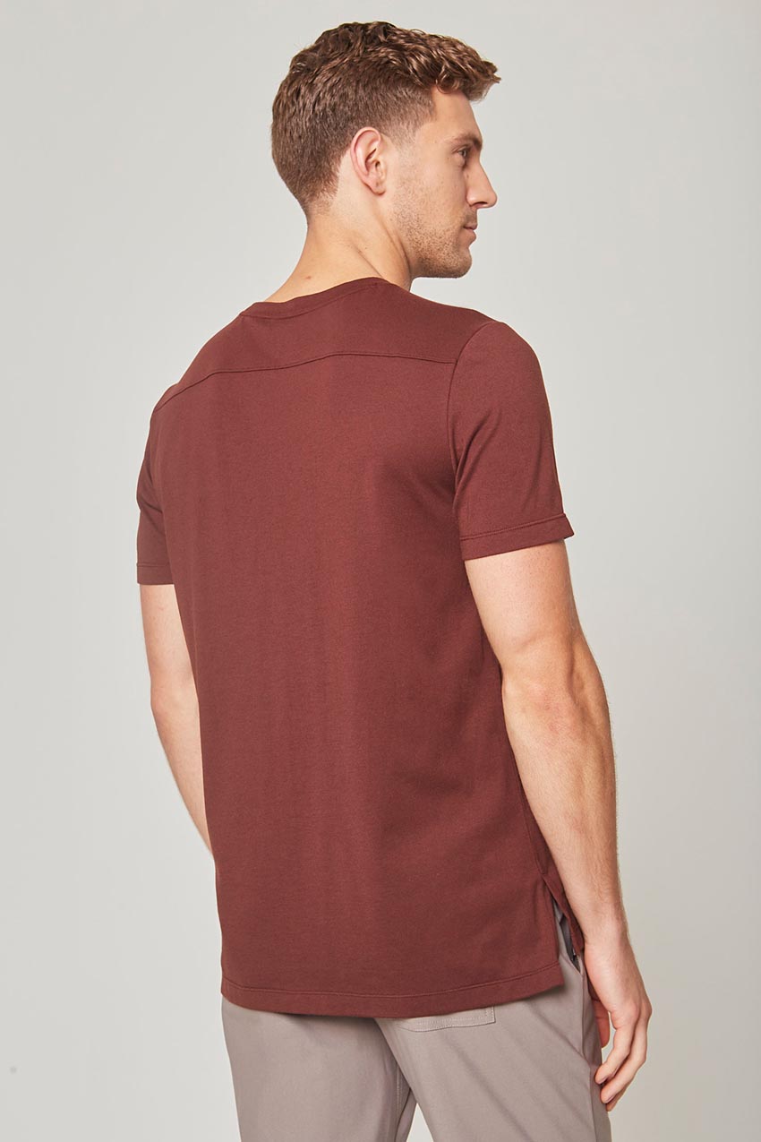 Achieve Short Sleeve Shirt with Side Slit