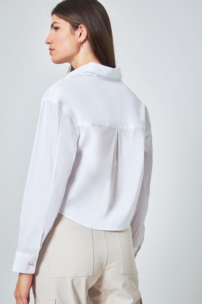 Suitable Cropped Shirt with Pockets