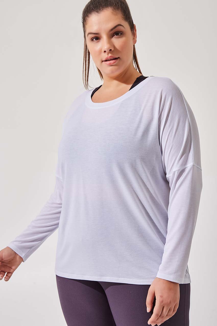 MPG Sport women's Liberate Recycled Polyester Top - Plus in White
