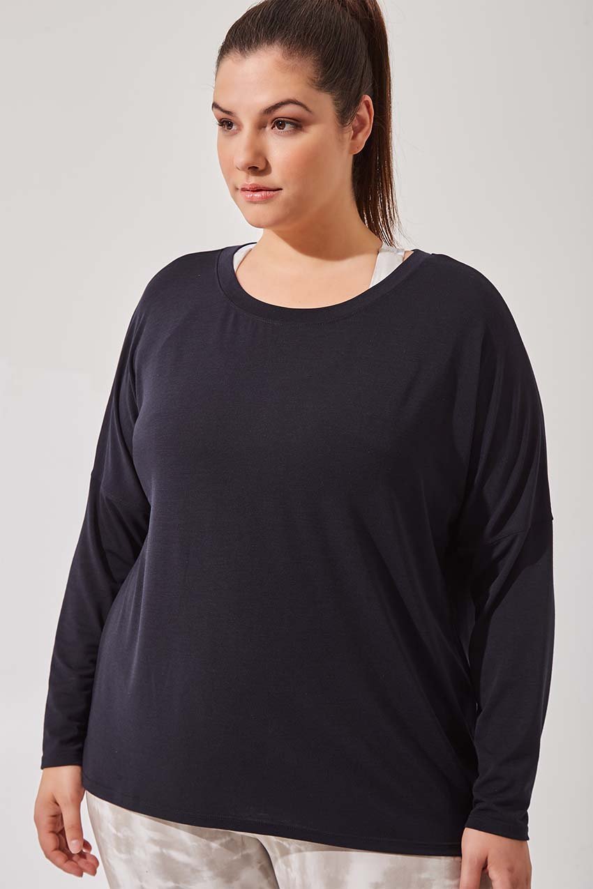MPG Sport women's Liberate Recycled Polyester Top - Plus in Black