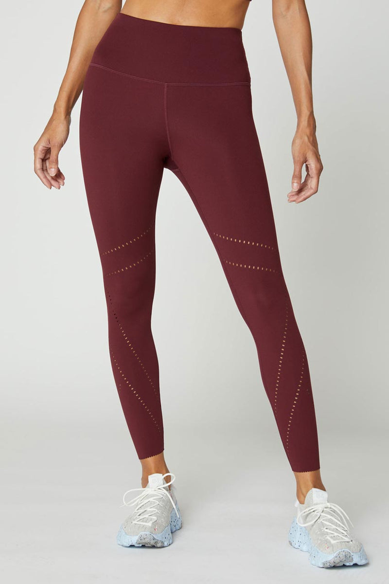 Raelynn Pursuit Recycled High-Waisted Perforated 7/8 Legging