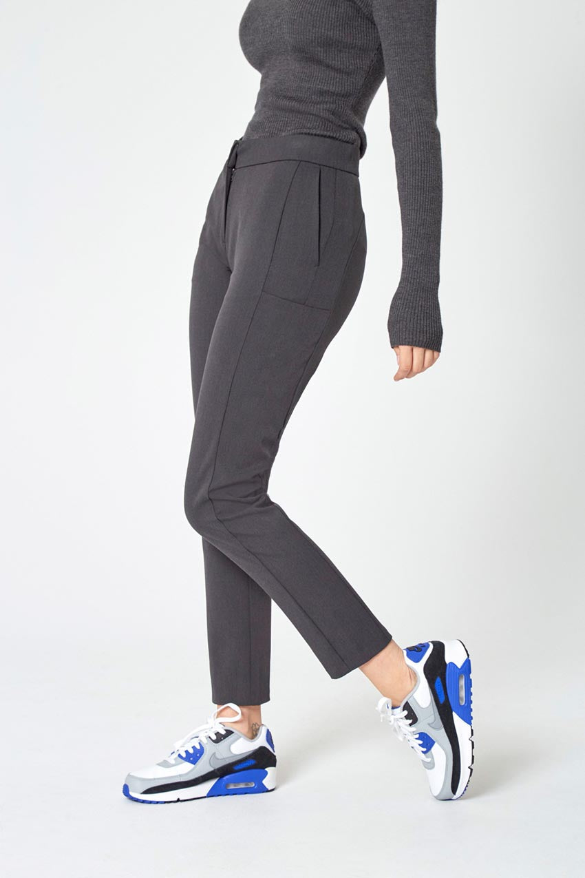Modern Ambition work-ready women's Trailblaze High-Rise Slim Twill Trouser in Wayward Grey