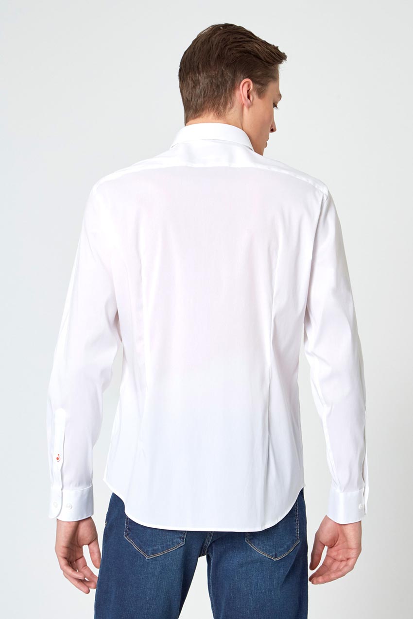 PerformLuxe Cotton Nylon Poplin Slim-Fit Shirt