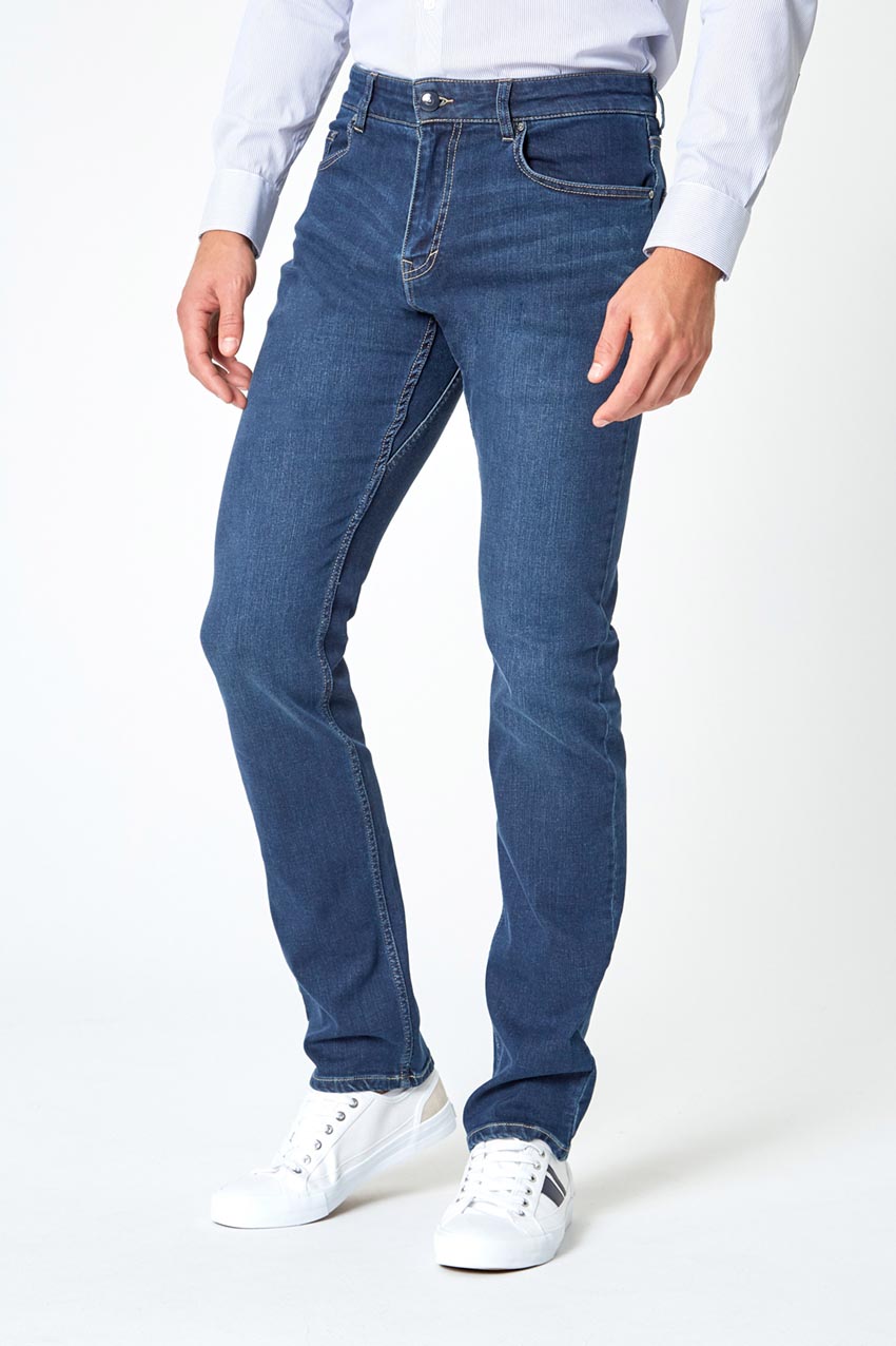 PerformFit Navigate Slim Washed Indigo Jeans